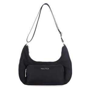 Nautica Porter Cargo Nylon Hobo Bag - Black